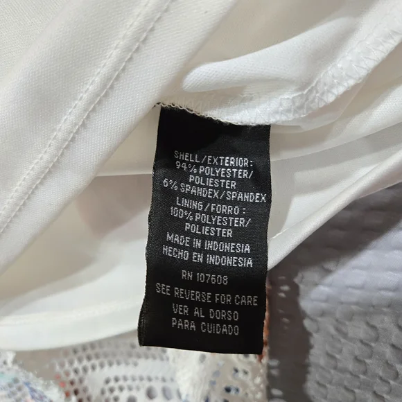 R&K Orange and Blue Sleeveless A-Line Mini Dress - Picture 5 of 9